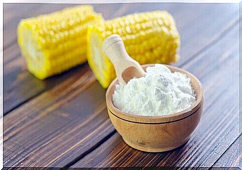 bowl of cornstarch