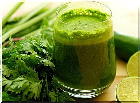 The infusion of parsley helps to remove the salt accumulated in the body.