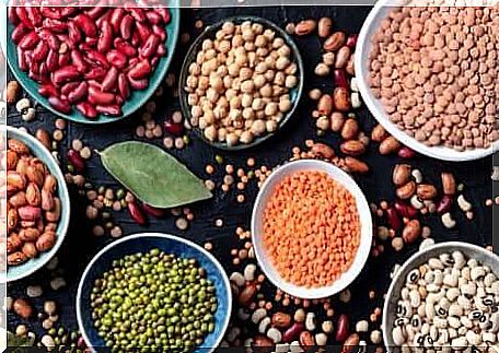 Assortment of legumes. 