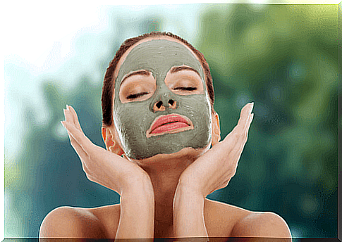 Moisturize dry skin with clay.